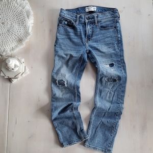 Abercrombie Kids Skinny Ripped Jeans